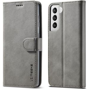 Samsung Galaxy S21 Plus Hoesje - LC.IMEEKE Luxe Book Case - Grijs