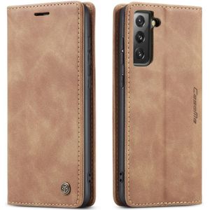 Samsung Galaxy S21 FE Hoesje - CaseMe Book Case - Bruin