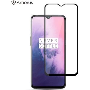 OnePlus 7 Screen Protector - Full-Cover Tempered Glass - Zwart