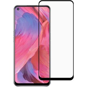 OPPO A74 Screen Protector - Full-Cover Tempered Glass - Zwart