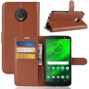 Motorola Moto G6 Plus Hoesje - Book Case - Bruin
