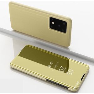 Samsung Galaxy S20 Ultra Hoesje - Mirror View Case - Goud