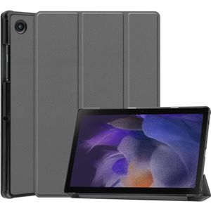 Samsung Galaxy Tab A8 10.5 (2021) Hoesje - Tri-Fold Book Case met Wake/Sleep - Grijs