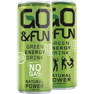 Erba Vita Go & Fun Mix verpakking energiedrankjes 250ml 12 stuks