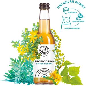 Bala21 Probiodrink Bitter Herbal Kombucha met probiotica 330 ml