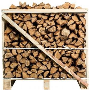 Halve pallet ovengedroogd beuken haardhout zonder schors