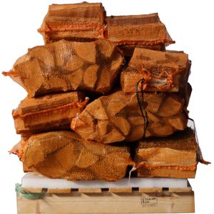 15 zakken ovengedroogd essen haardhout à 20 liter