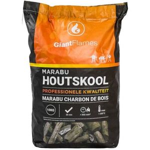 Giant Flames Marabu houtskool zak 10kg