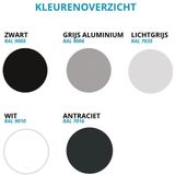 Draaideurkast Depo 100x80x38cm - Zwart RAL 9005