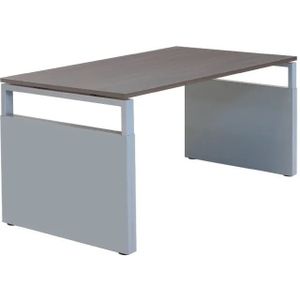 Catro bureau met zijwangen - 200 x 80, Aluminium