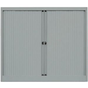Roldeurkast Depo 103x120x43cm - Zilvergrijs