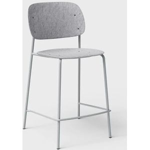 Hale balie stoel - Kleur: Licht grijs