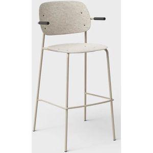 Hale barstoel met armleuningen - Kleur: Beige