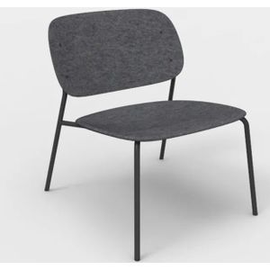 Hale lounge chair - Kleur: Donkergrijs