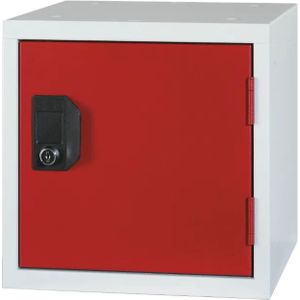 Cube Locker - Kleur deuren: Rood RAL 3000