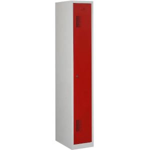 Garderobekast Premio 1 deur 1.1 - Kleur deuren: Rood RAL 3000
