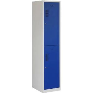 Garderobekast Premio 2 deuren 1.2 - Kleur deuren: Blauw RAL 5010