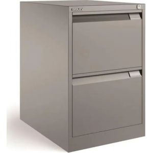 Bisley hangmappenkast Premium 2 laden - Zilvergrijs