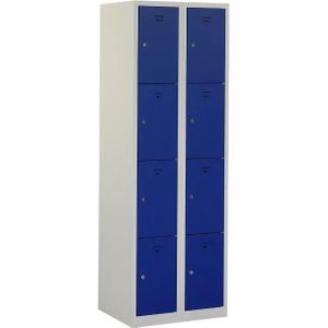 Lockerkast Premio 8 vakken 2.8 - Kleur deuren: Blauw RAL 5010