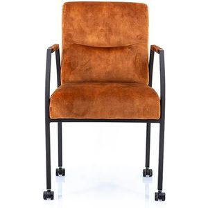 Cognac stoelen Met wielen kopen? | Luxe stoelen | beslist.nl