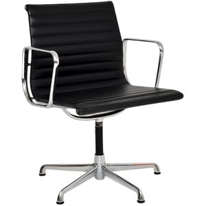 ICF Eames EA 108 Aluminium Chair Leder