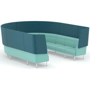 Arcipelago curved sofa met hoge rug - 10 persoons bank