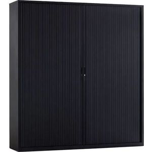 Demontabele roldeurkast 195x180x45 - Zwart RAL 9005