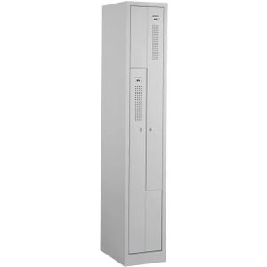 Garderobekast Z 2 deuren 1.2 - Kleur deuren: Lichtgrijs RAL 7035