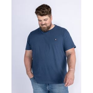 Petrol Industries - Plus Size Logo T-shirt Roll - Blauw - 5XL - T-shirts met korte mouwen