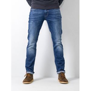 Petrol Industries - Russel Regular Tapered Fit Jeans - Blauw - W30/L34 - Regular Fit Spijkerbroeken