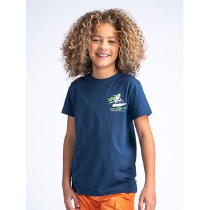 Petrol Industries - Backprint T-shirt Aquaflow - Blauw - 140 - T-shirts met korte mouwen