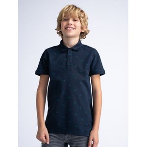 Petrol Industries - All-over Print Polo Solstice - Zwart - 116 - Poloshirts