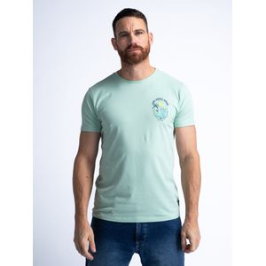 Petrol Industries - Artwork T-shirt Tidepool - Groen - M - T-shirts met korte mouwen