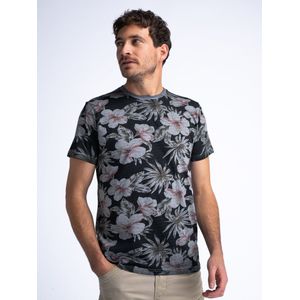 Petrol Industries - Botanical T-shirt Drive - Grijs - L - T-shirts met korte mouwen