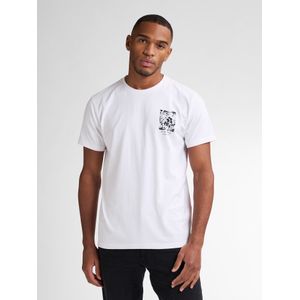 Petrol Industries - Backprint T-shirt Sandcrest - Wit - XL - T-shirts met korte mouwen