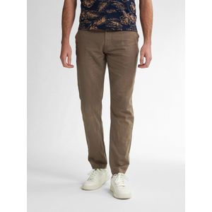 Petrol Industries - Linnen Chino Covebay - Bruin - XXL - Chino broeken