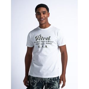 Petrol Industries - Artwork T-shirt Sandcastle - Beige - L - T-shirts met korte mouwen