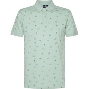 Petrol Industries - All-over Print Polo Outer Banks - Groen - XL - Poloshirts