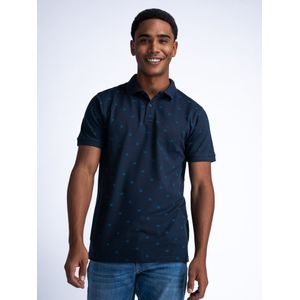 Petrol Industries - All-over Print Polo Biloxi Beach - Zwart - XS - Poloshirts