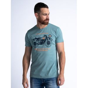 Petrol Industries - Artwork T-shirt Lagoonize - Grijs - XL - T-shirts met korte mouwen