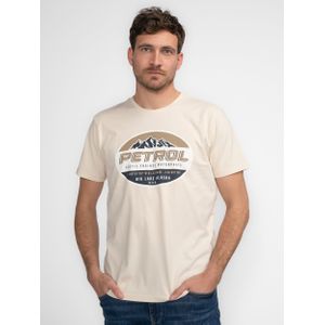 Petrol Industries - Artwork T-shirt Kennicott - Beige - XXL - T-shirts met korte mouwen