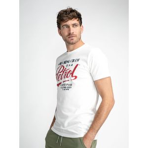 Petrol Industries - Logo T-shirt - Wit - XL - T-shirts met korte mouwen