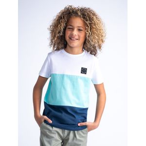 Petrol Industries - Colourblock T-shirt Pacific Beach - Grijs - 152 - T-shirts met korte mouwen
