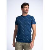 Petrol Industries - All-over Print T-shirt Sundown - Blauw - XXL - T-shirts met korte mouwen