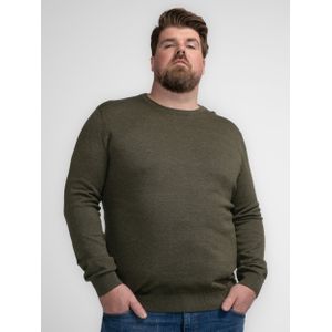 Petrol Industries - Plus Size Fijngebreide Trui Quinhagak - Grijs - 5XL - Plus Size