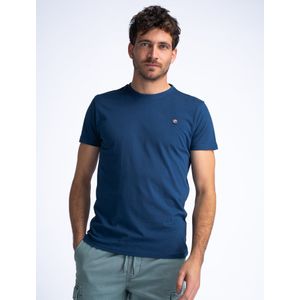 Petrol Industries - Logo T-shirt Seashine - Blauw - S - T-shirts met korte mouwen