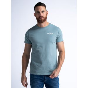 Petrol Industries - Backprint T-shirt Suntide - Grijs - M - T-shirts met korte mouwen