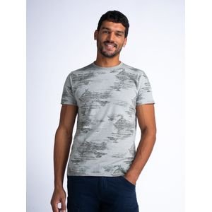 Petrol Industries - All-over Print T-shirt Bask - Groen - XL - T-shirts met korte mouwen