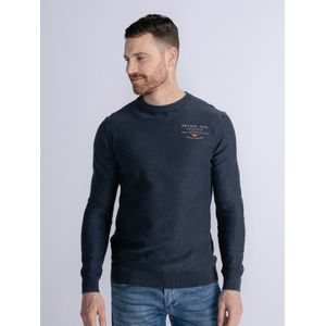 Petrol Industries  Fijngebreide Pullover Barlett - heren - Blauw - S