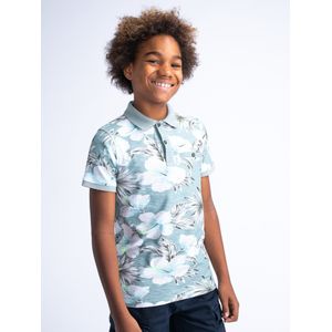 Petrol Industries - All-over Print Polo Solbeam - Grijs - 152 - Poloshirts